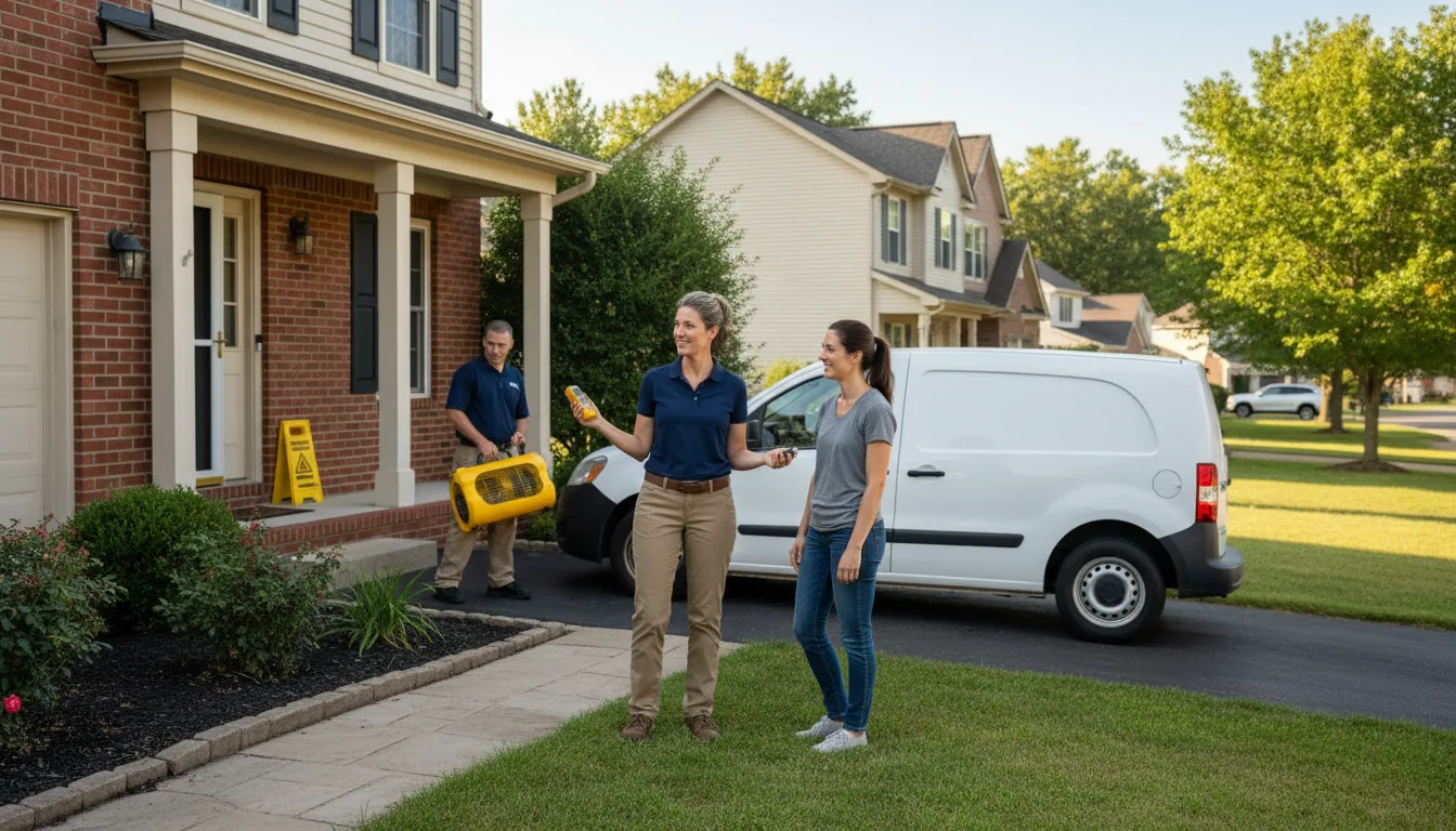 Residential water damage restoration in West New York, NJ